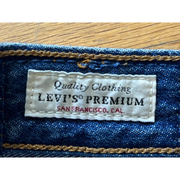 Vintage Levis 501 Blue Denim Cut Off Raw Hem Summer Shorts  Women's Size 28 - Picture 3 of 10